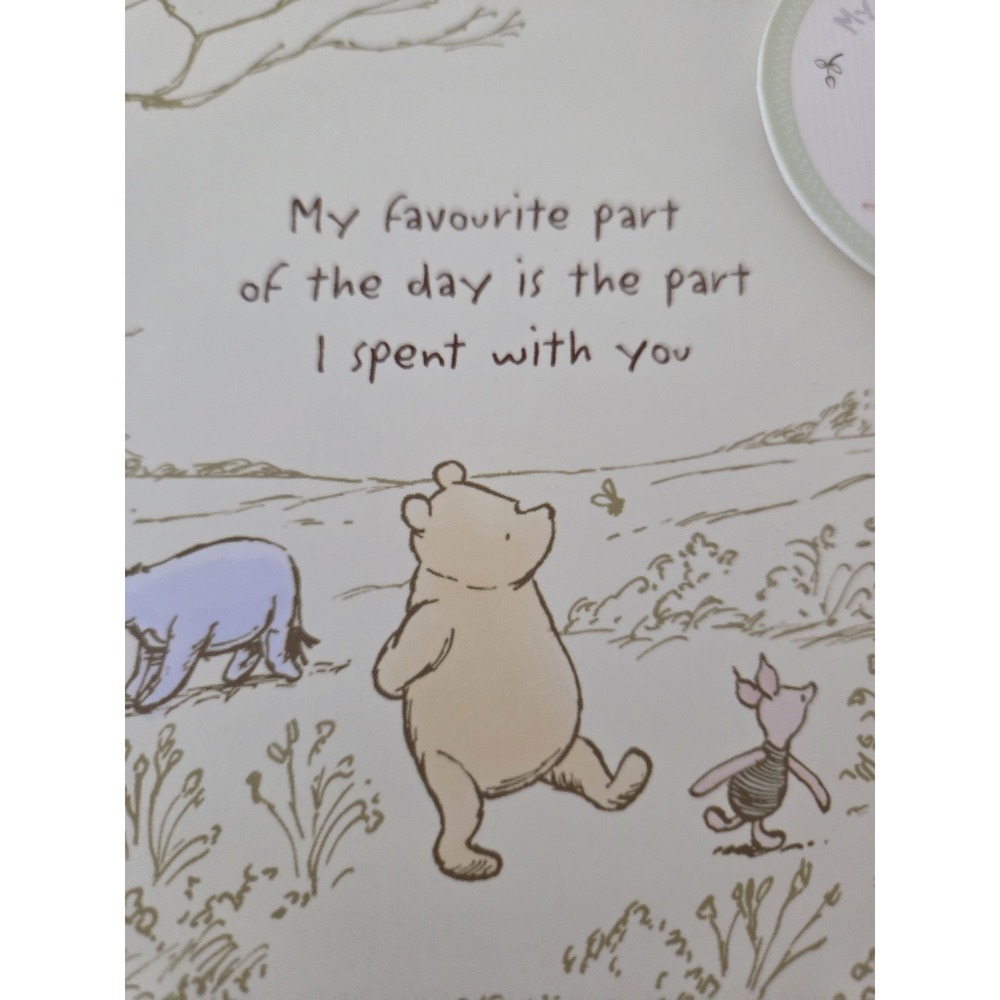 Winnie The Pooh Keepsakes Box Baby Nursery Gift Pale Yellow Newborn - Picture 15 of 16
